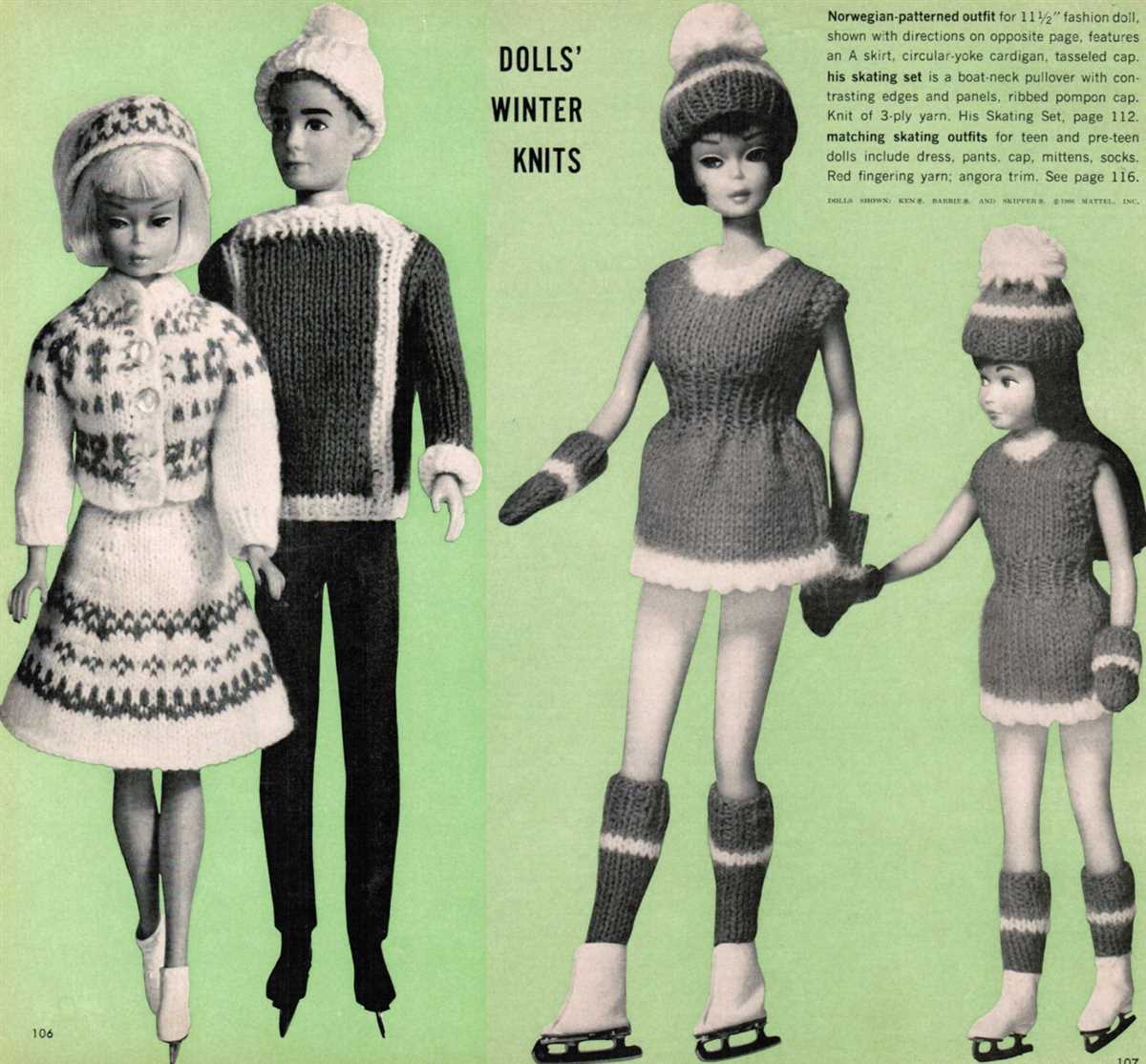 Fashion doll knitting patterns