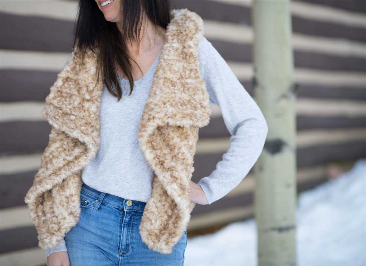 Faux fur scarf knitting pattern