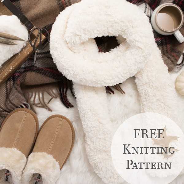 Faux fur scarf knitting pattern