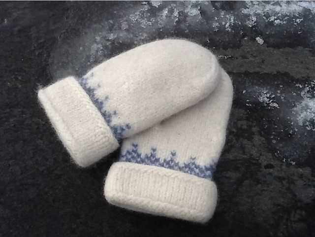 Felted mittens knitting pattern