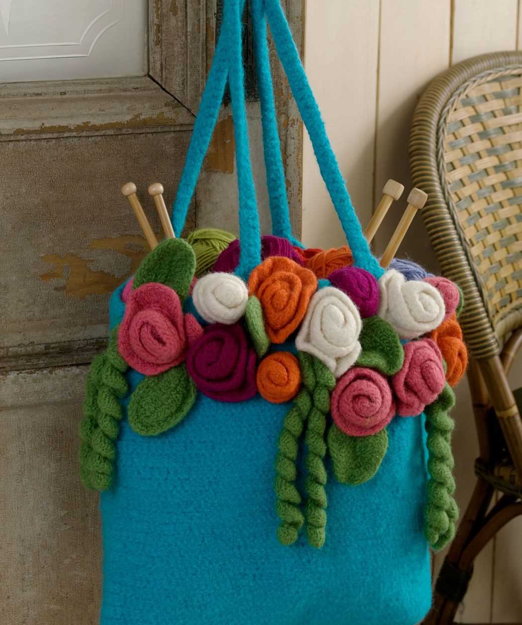 Felted tote knitting pattern
