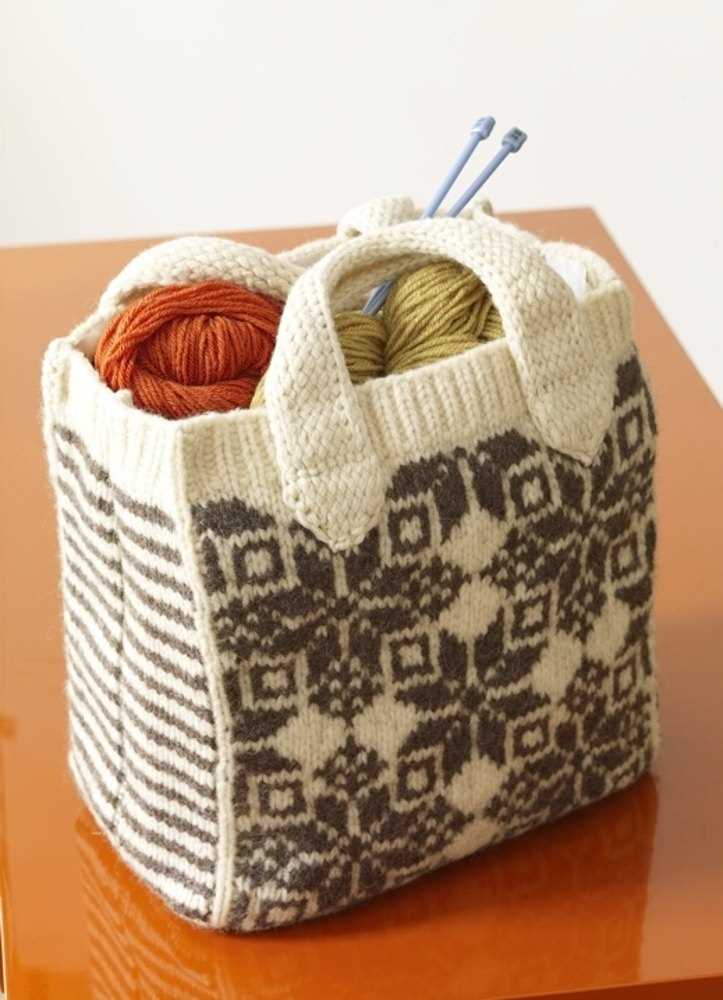 Felted tote knitting pattern