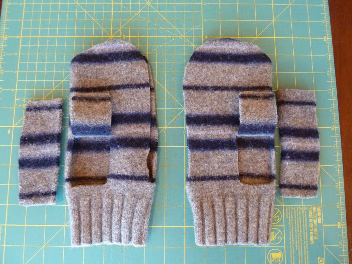 Felted mittens knitting pattern