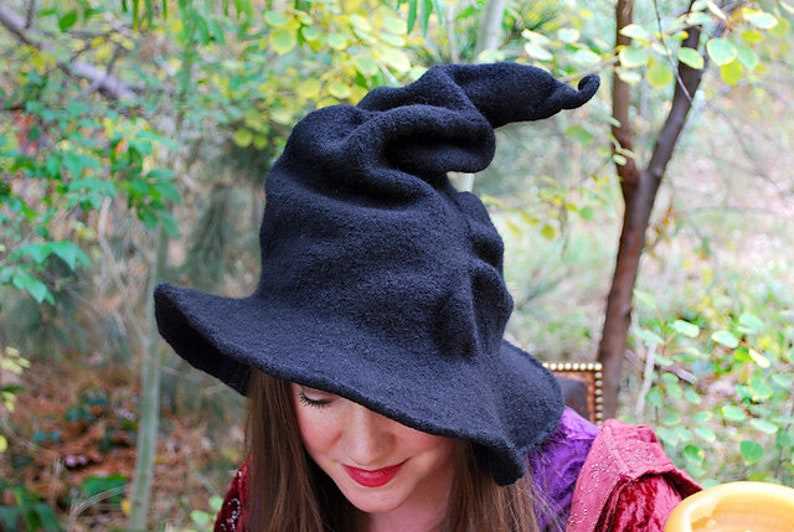 Felted witch hat knitting pattern