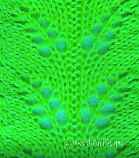 Fern lace scarf knitting pattern