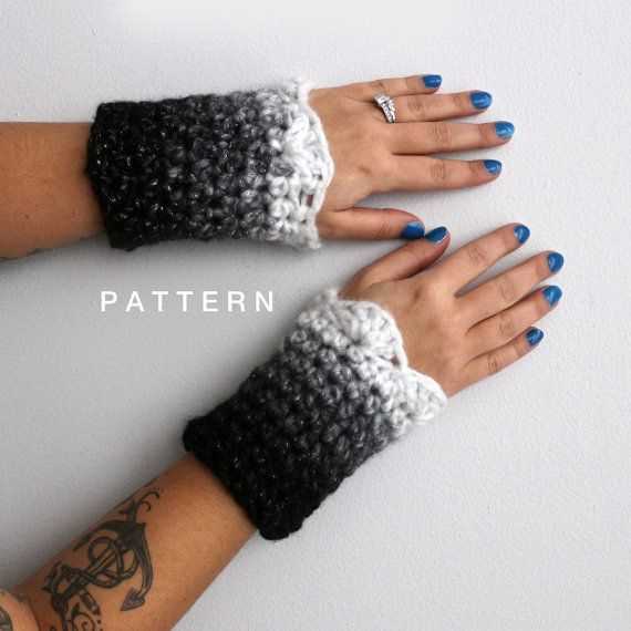 Fingerless gloves knitting pattern chunky yarn