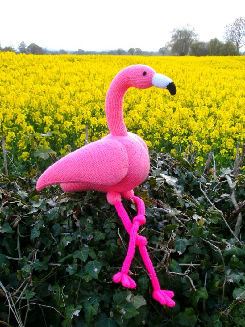 Flamingo knitting pattern