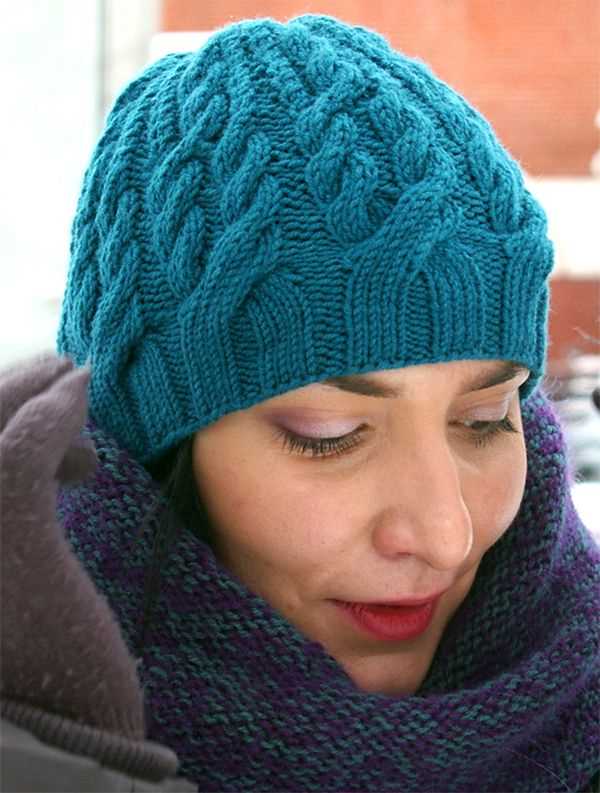 Flat beanie knitting pattern