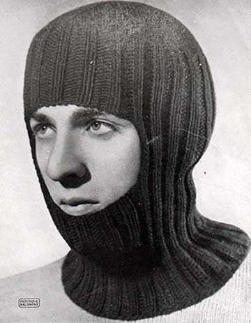 Flat knit balaclava pattern