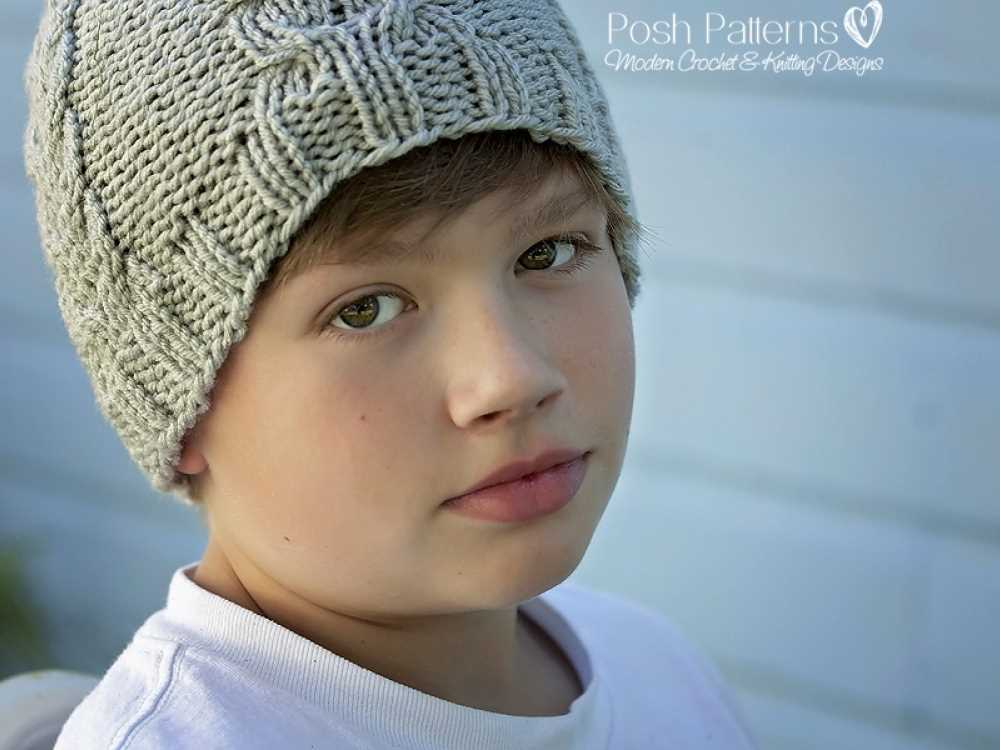 Flat beanie knitting pattern