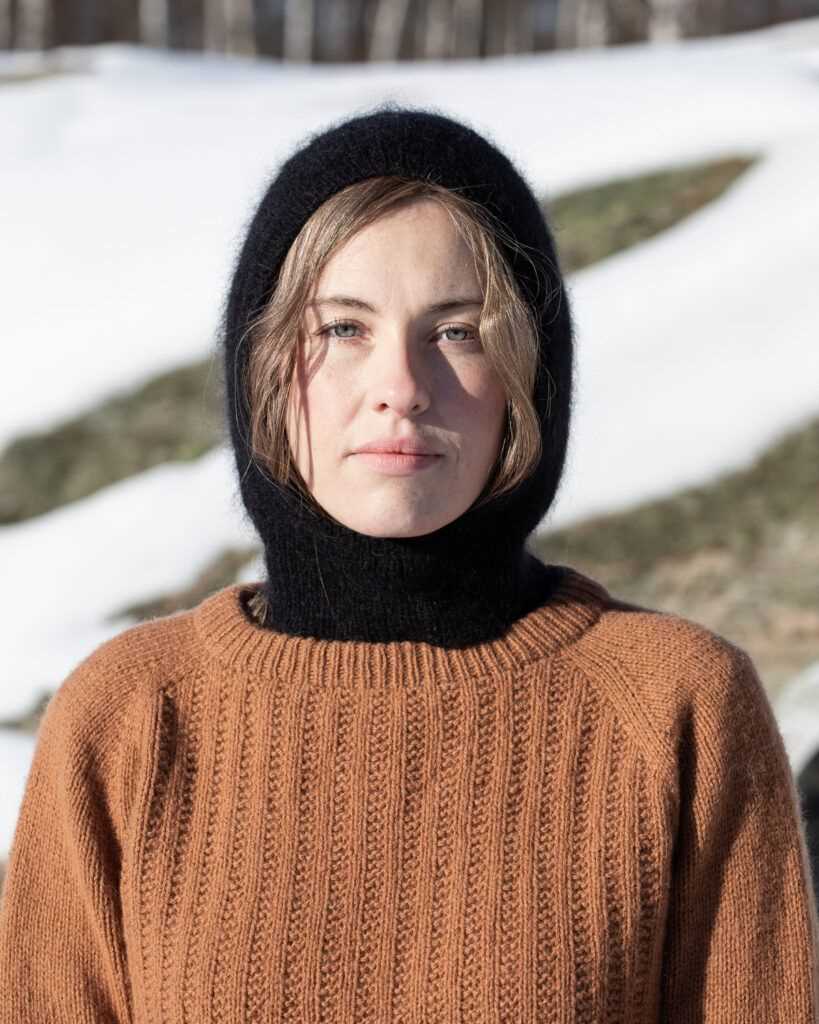 Flat knit balaclava pattern