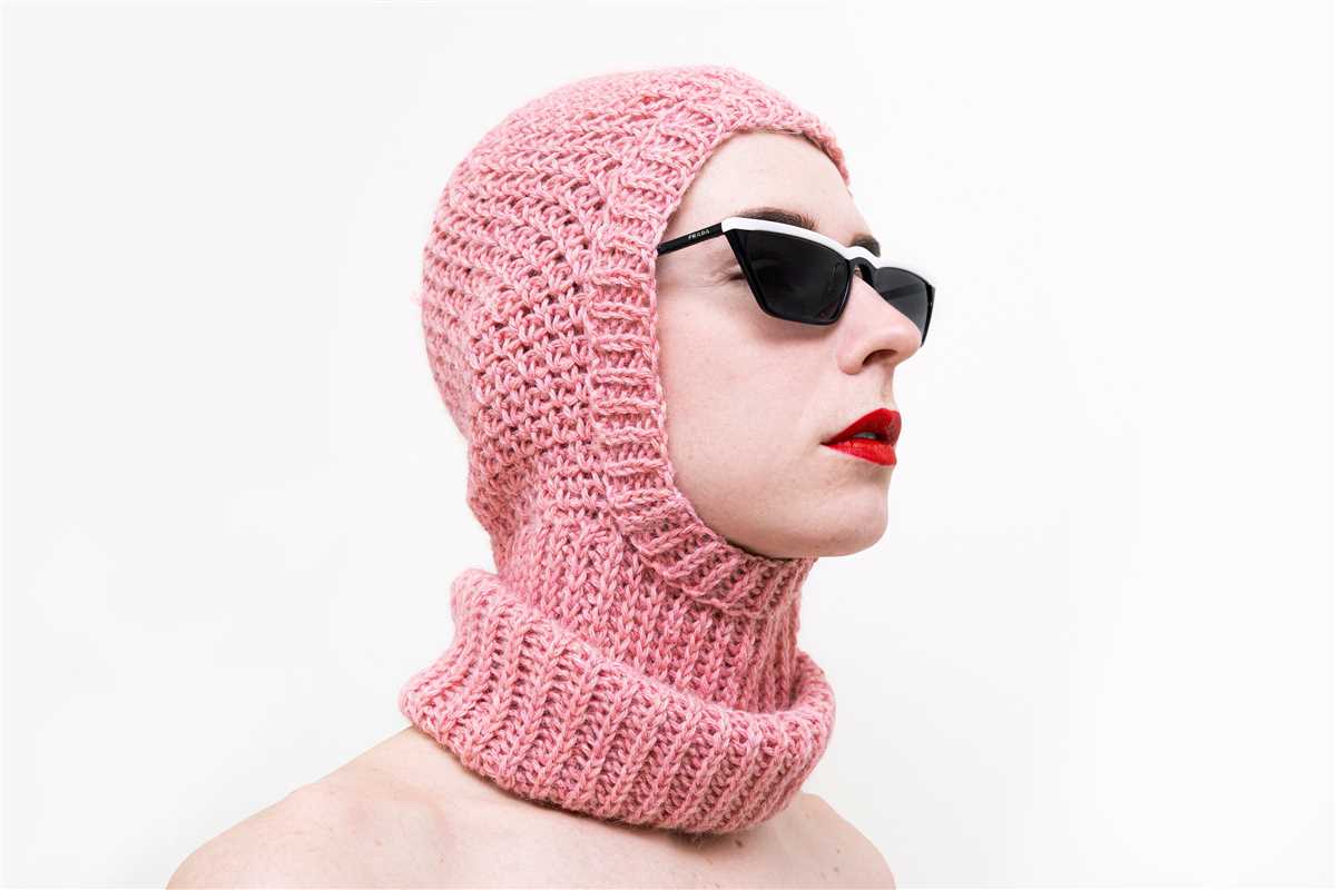 Flat knit balaclava pattern