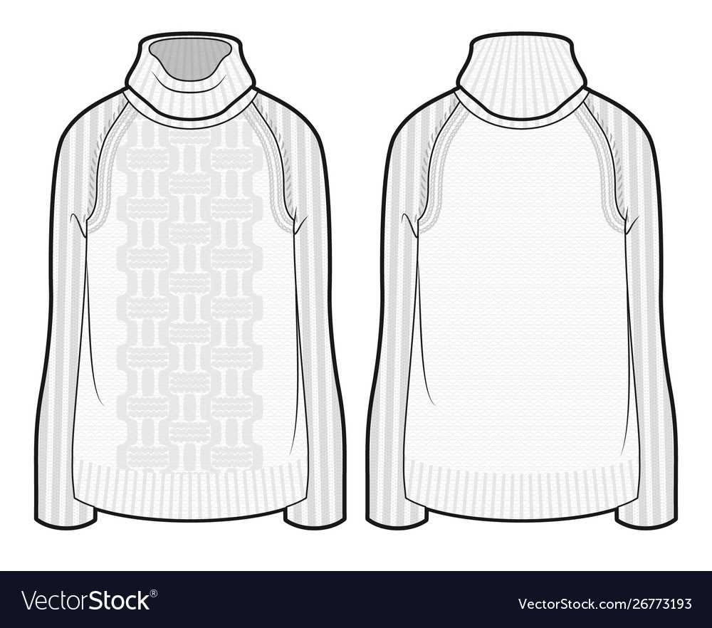 Flat knit sweater pattern