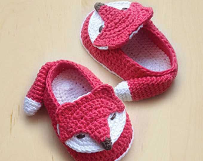 Fox booties knitting pattern
