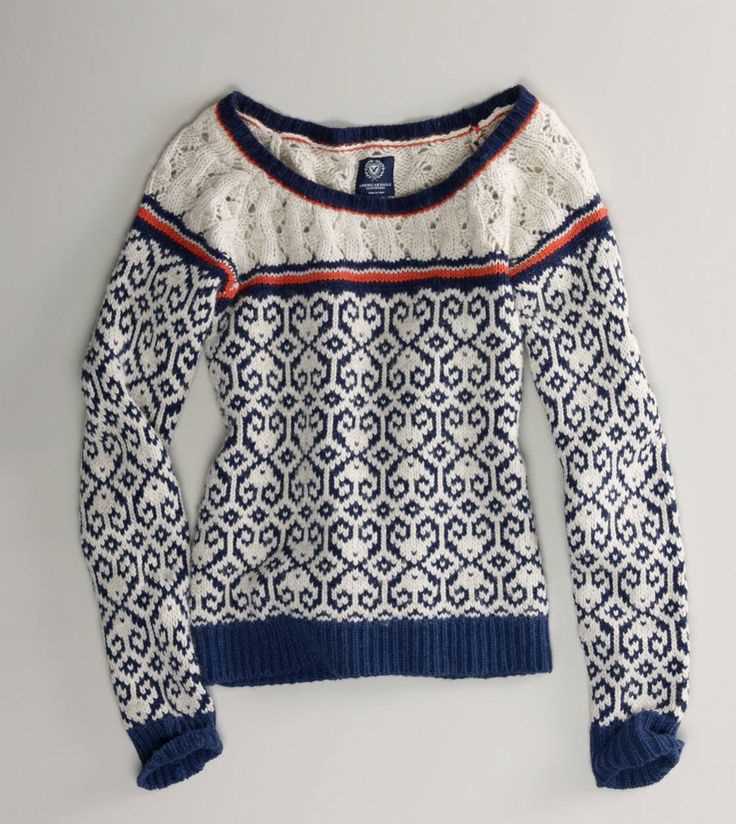 Fox sweater knitting pattern