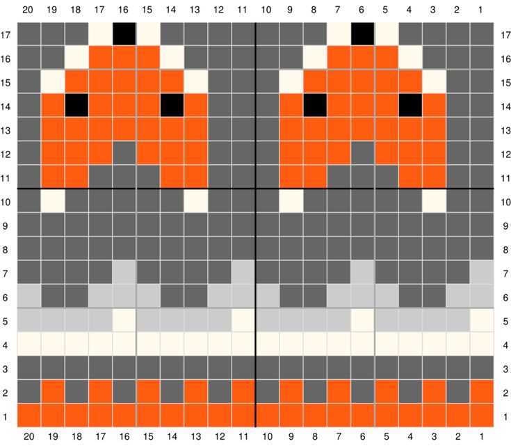 Fox knit pattern