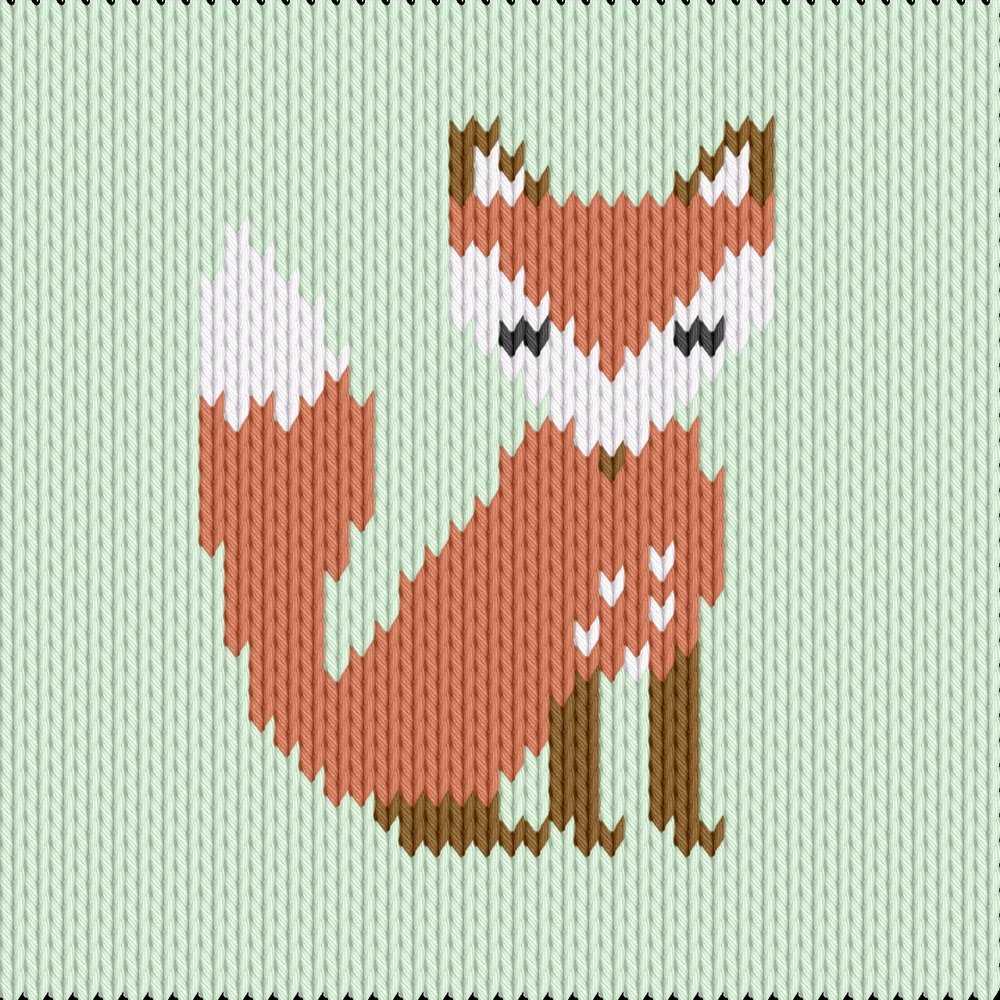 Fox knit pattern