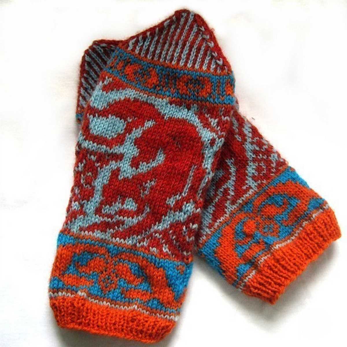 Fox mittens knitting pattern free