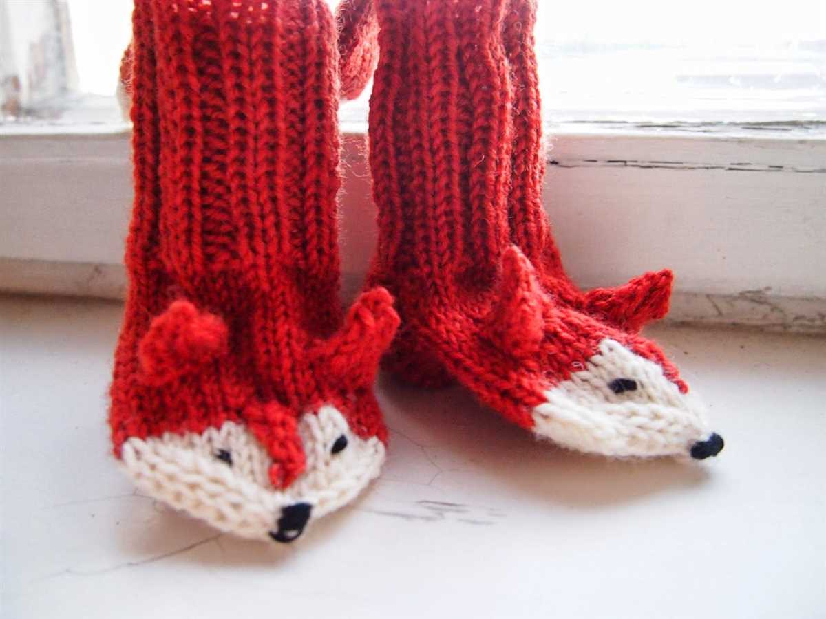Fox mittens knitting pattern free