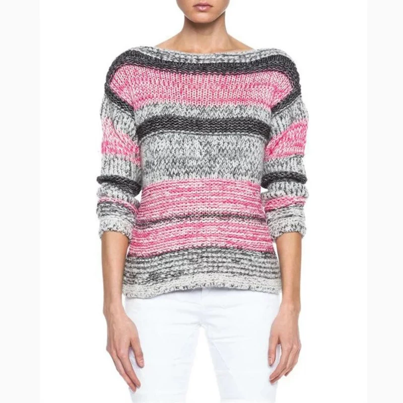 Free boat neck jumper knitting pattern