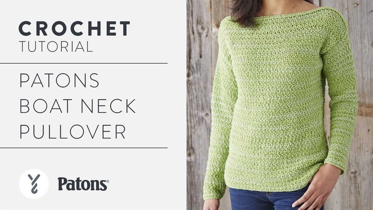 Free boat neck jumper knitting pattern