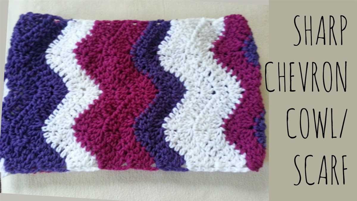 Free chevron scarf knitting pattern