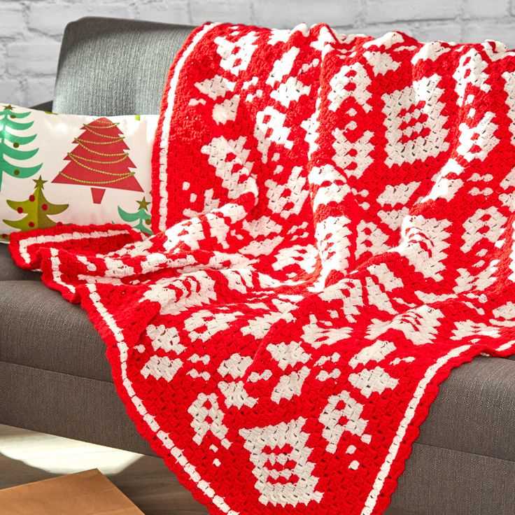 Free christmas blanket knitting patterns