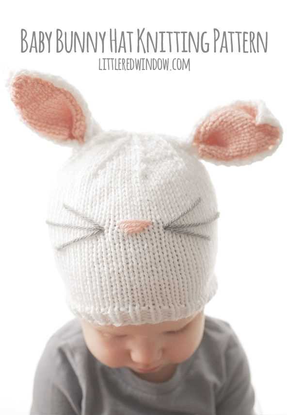Free easter bunny hat knitting pattern