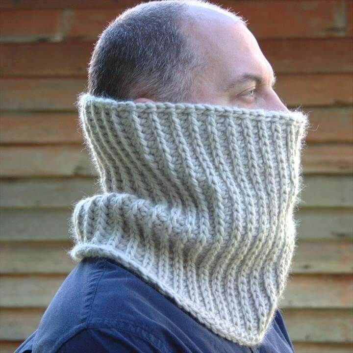 Free easy knitting patterns mens scarf