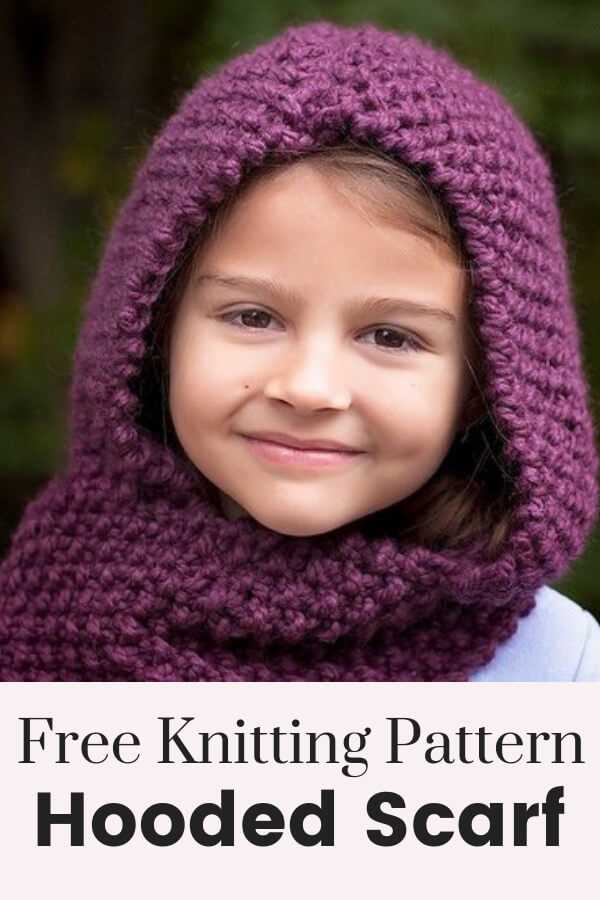 Free hooded scarf knitting patterns
