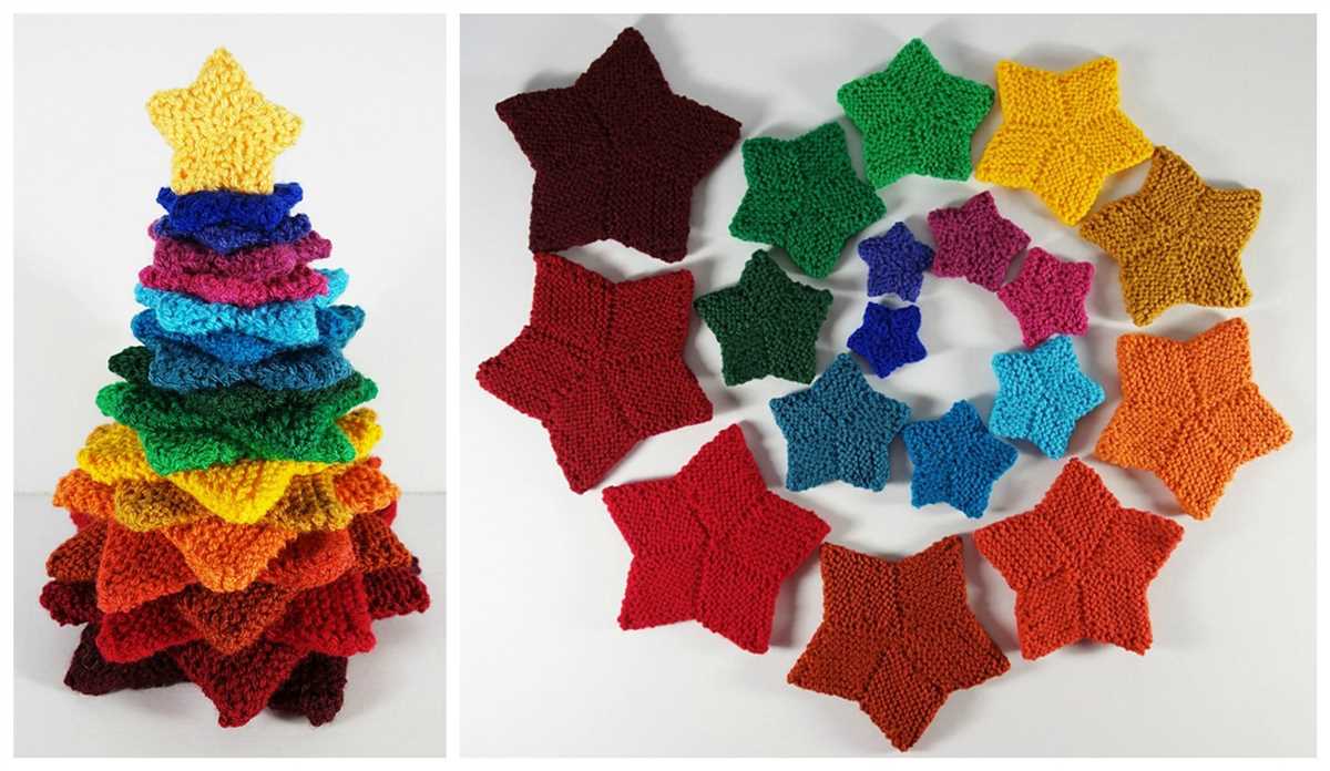 Free knit christmas tree pattern