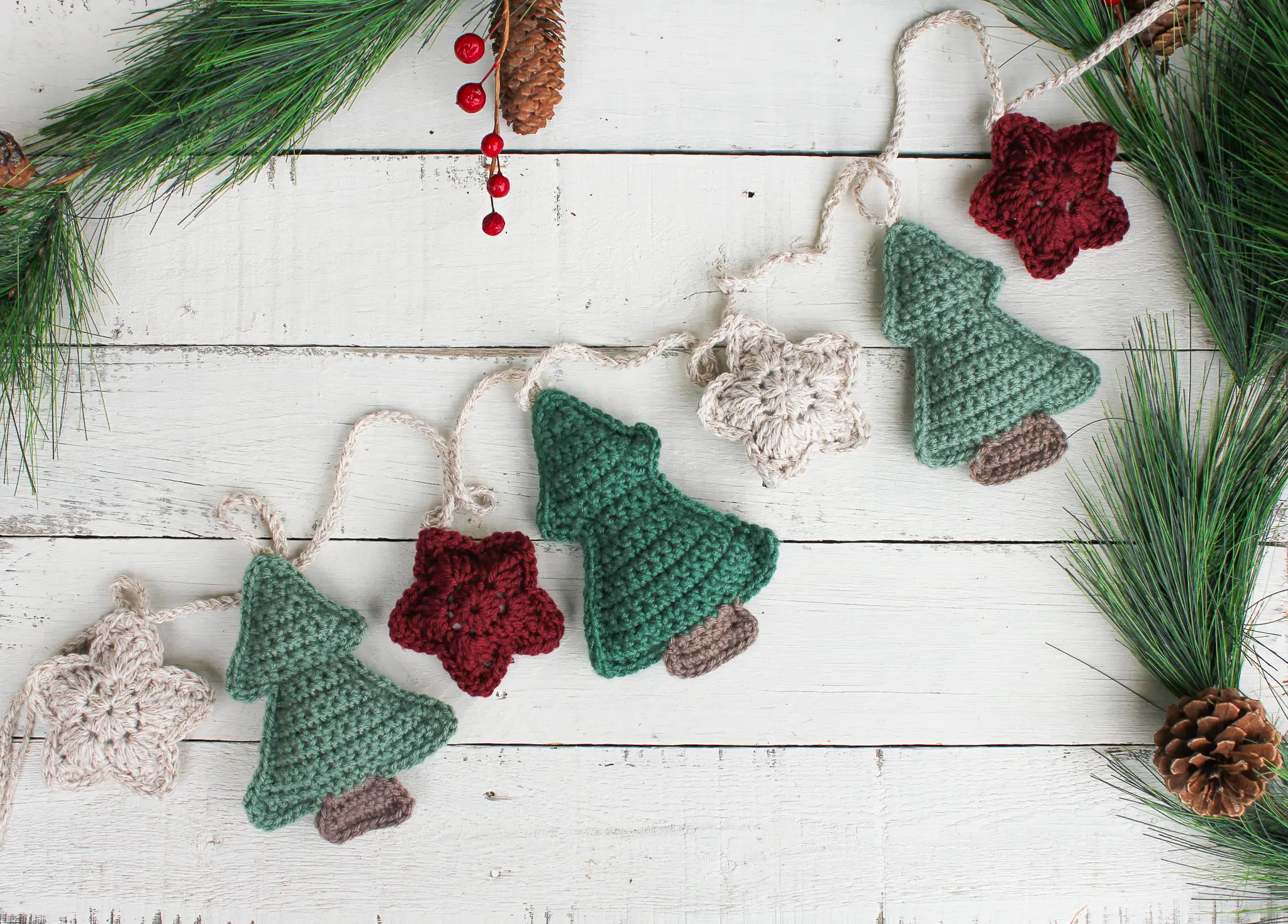 Free knit christmas tree pattern