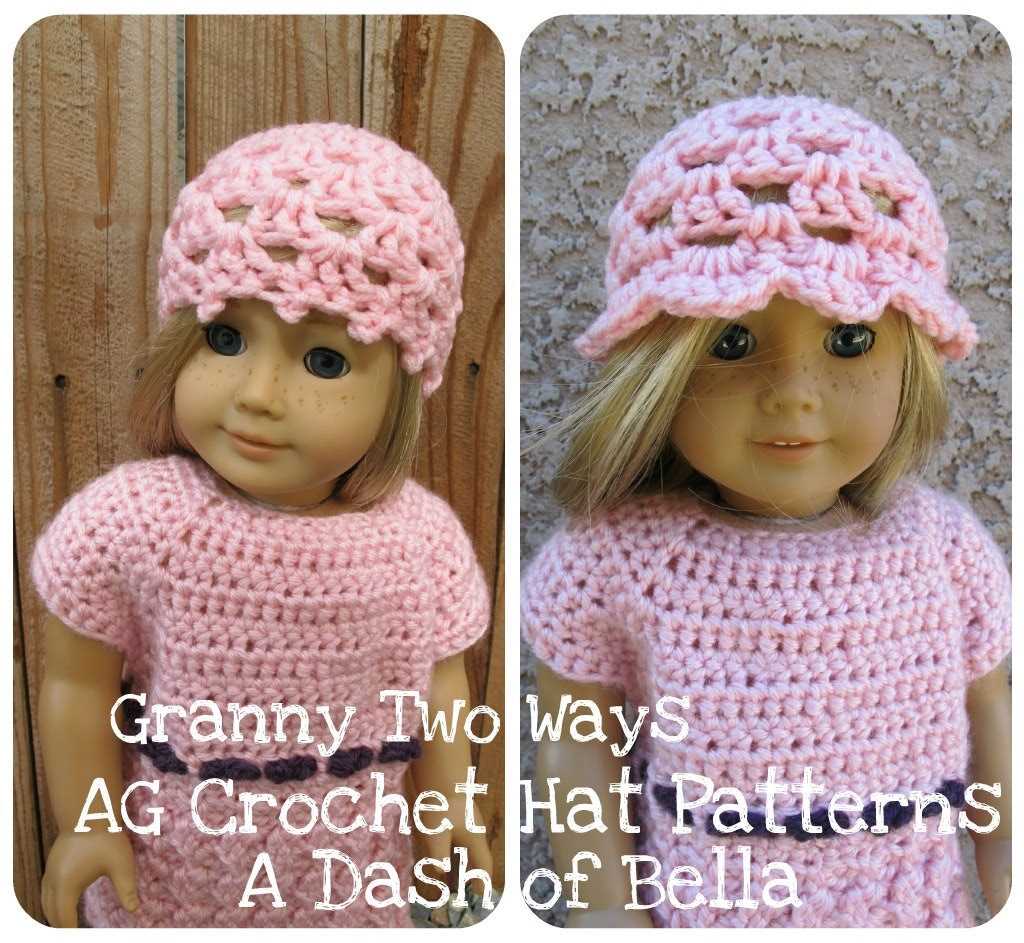 Free knit hat pattern for 18 inch doll