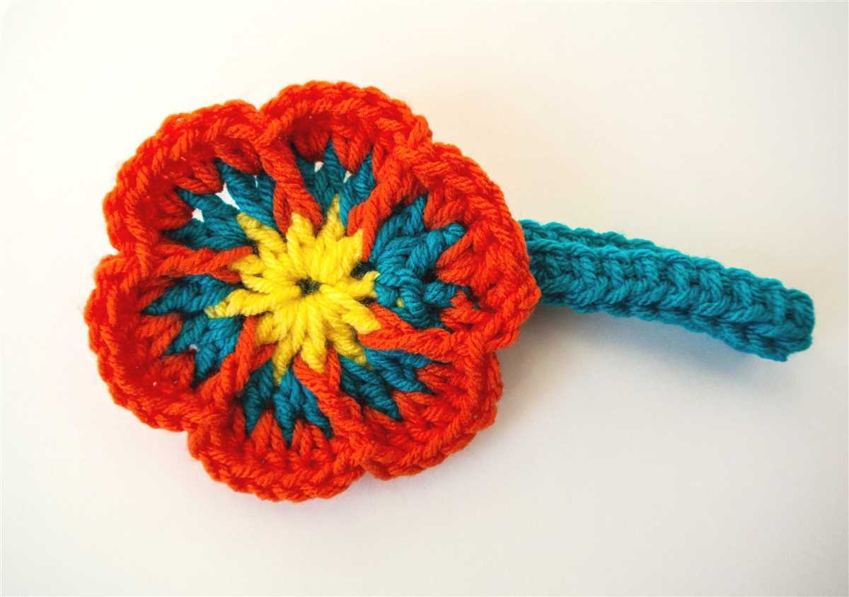 Free knit headband pattern with flower