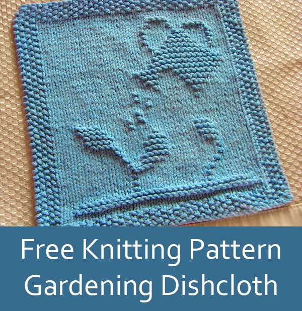 Free knitted angel dishcloth pattern