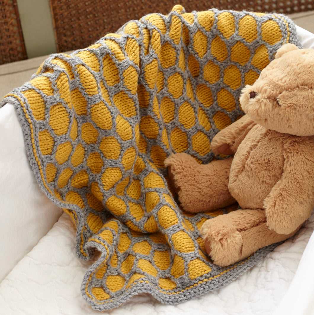 Free knitted baby blanket pattern