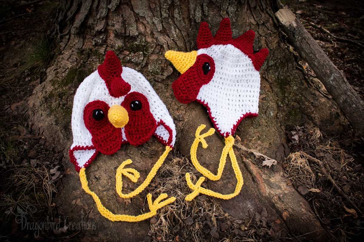 Free knitted chicken hat pattern
