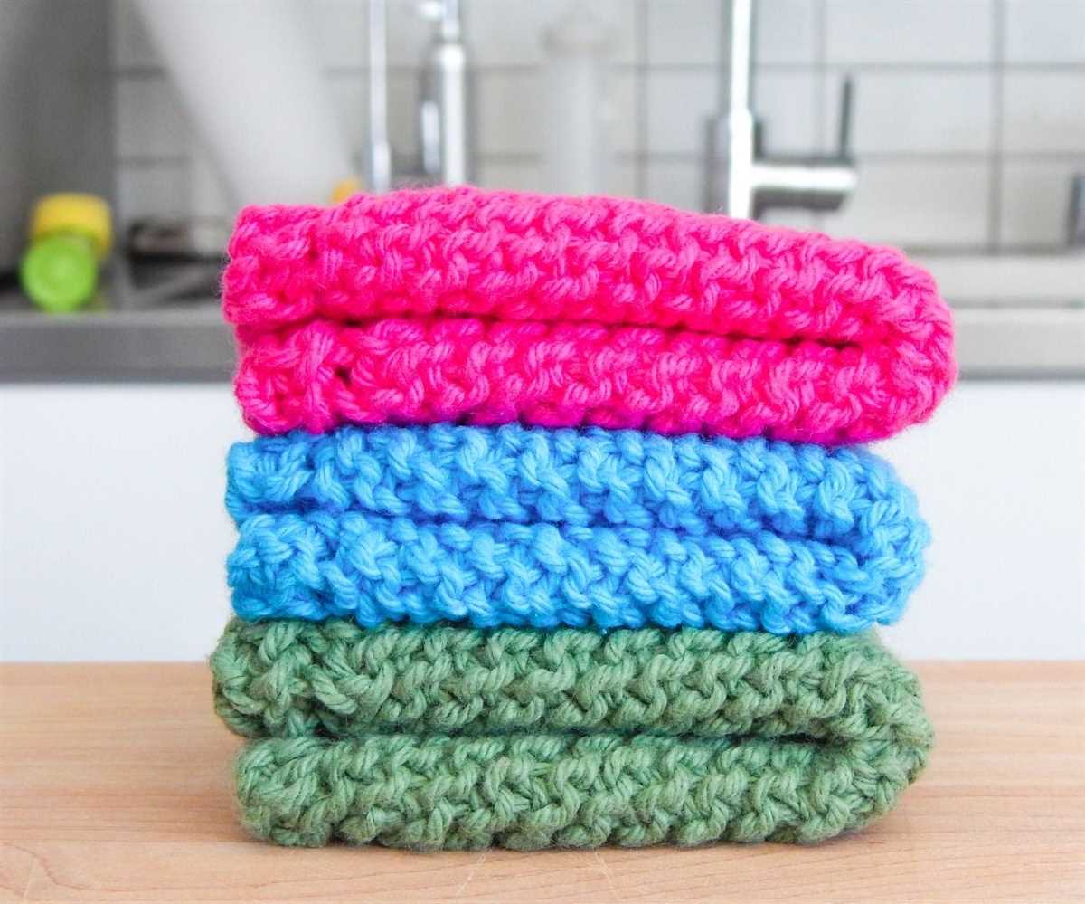 Free knitted dishcloth patterns pictures