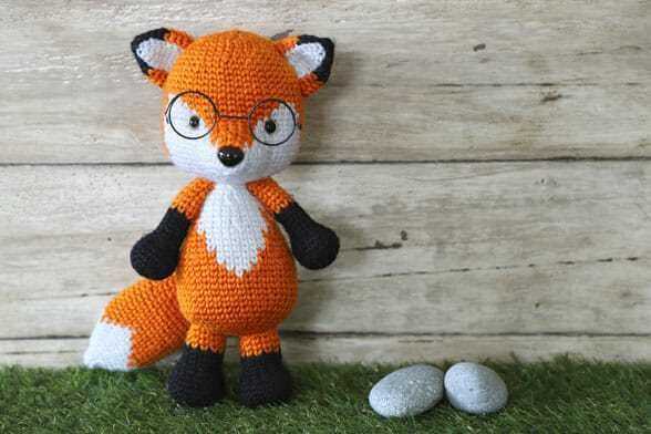 Free knitted fox pattern