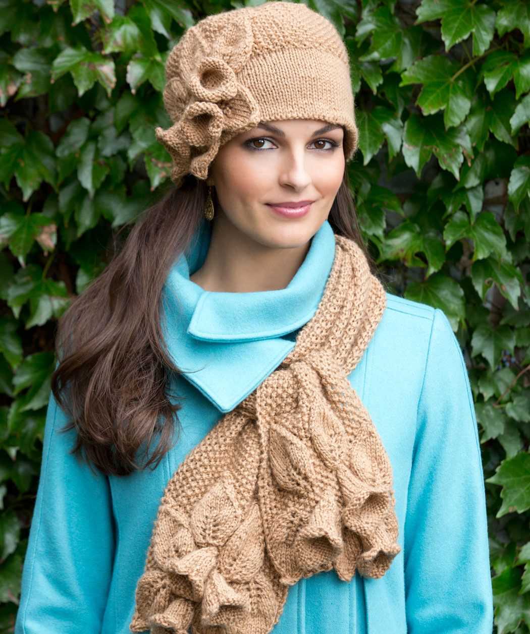 Free knitted hat and scarf set patterns
