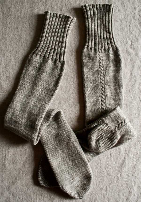 Free knitted knee warmer pattern