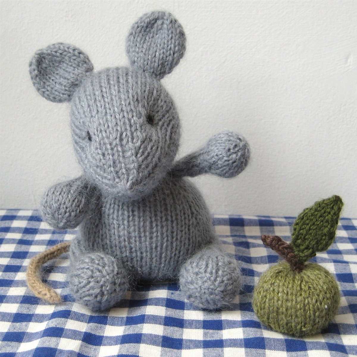 Free knitting pattern for a mouse