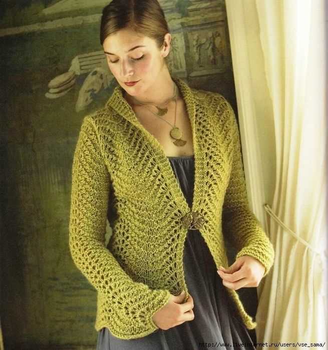 Free knitting pattern for cardigan with pockets