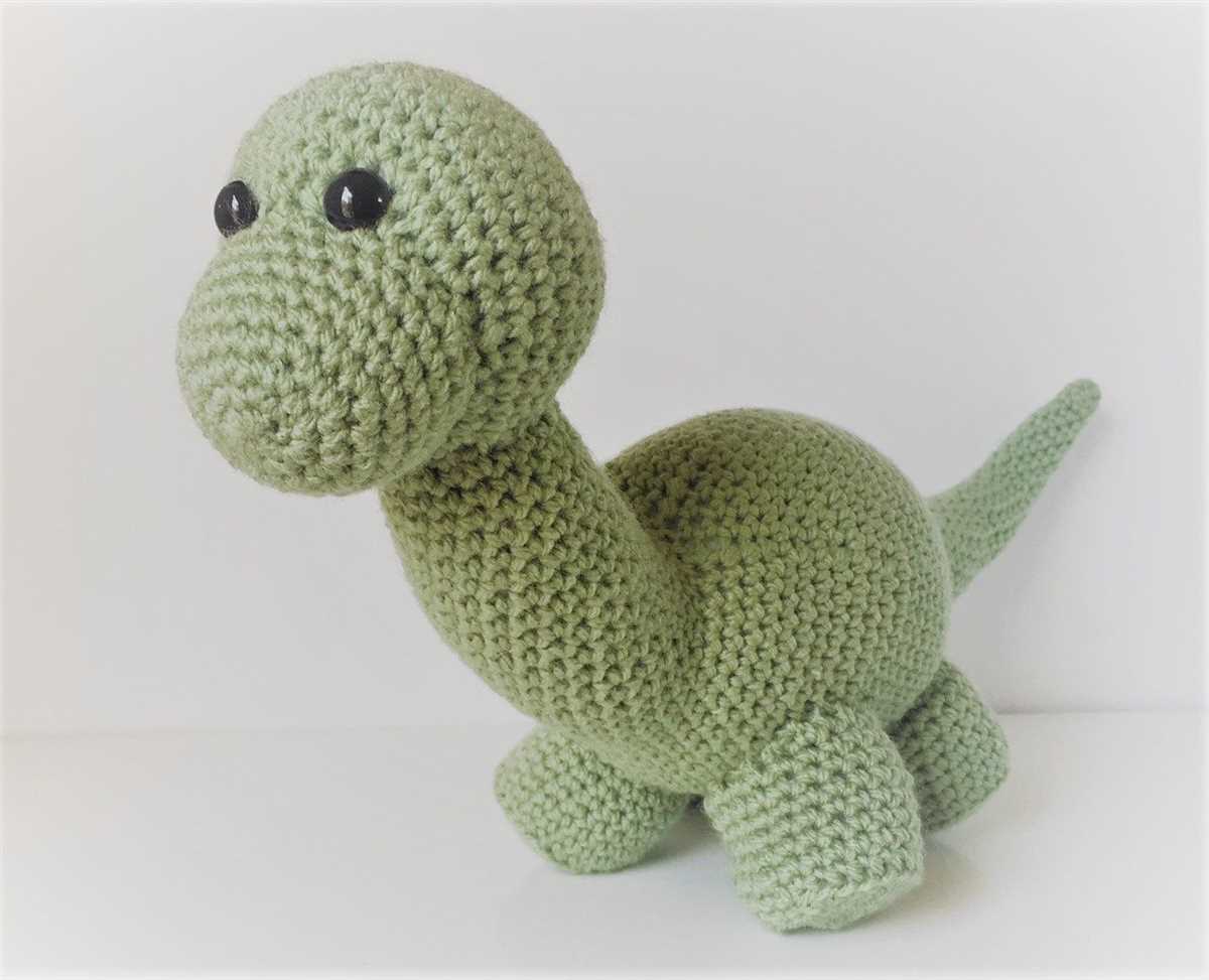 Free knitting pattern for dinosaur toy