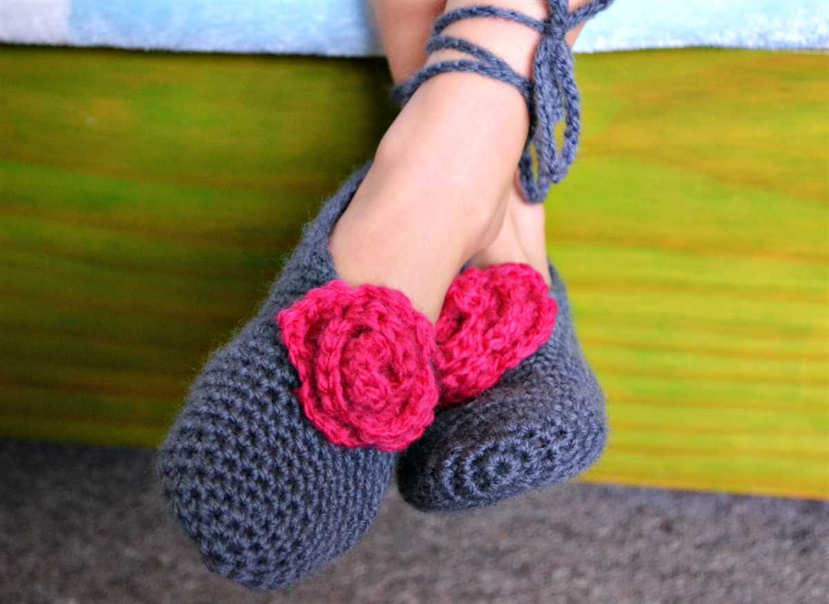 Free knitting pattern for easy slippers with cuffs
