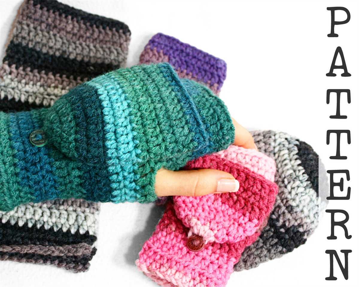 Free knitting pattern for fingerless gloves with mitten flap