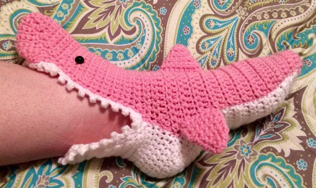 Free knitting pattern for shark slippers