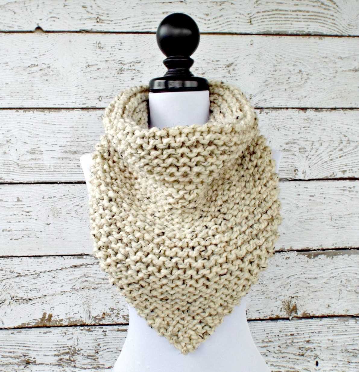 Free knitting patterns bandana cowl