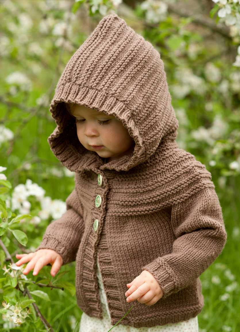 Knit adorable hooded cardigans for kids with these free patterns! Free knitting patterns for childrens hooded cardigans