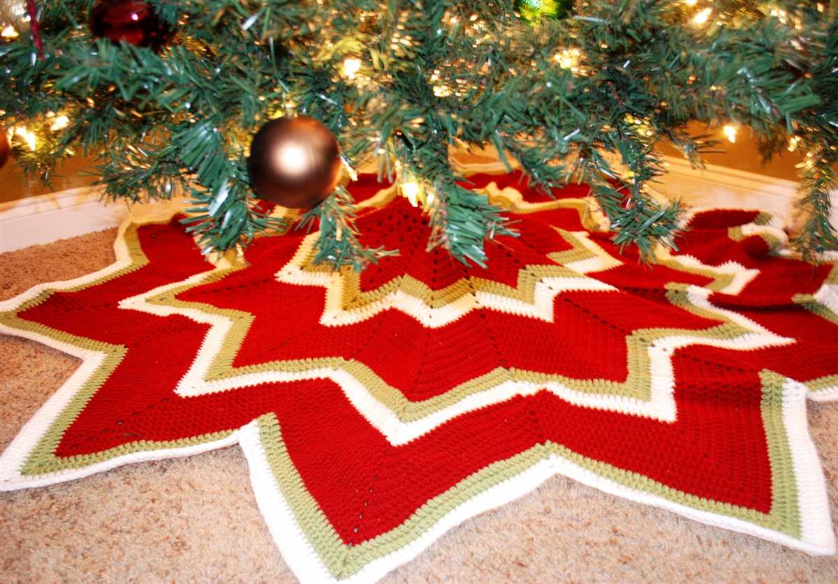 Free knitting patterns for christmas tree skirts